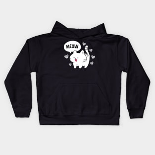 Cute little Kitty looking for a partner Kids Hoodie